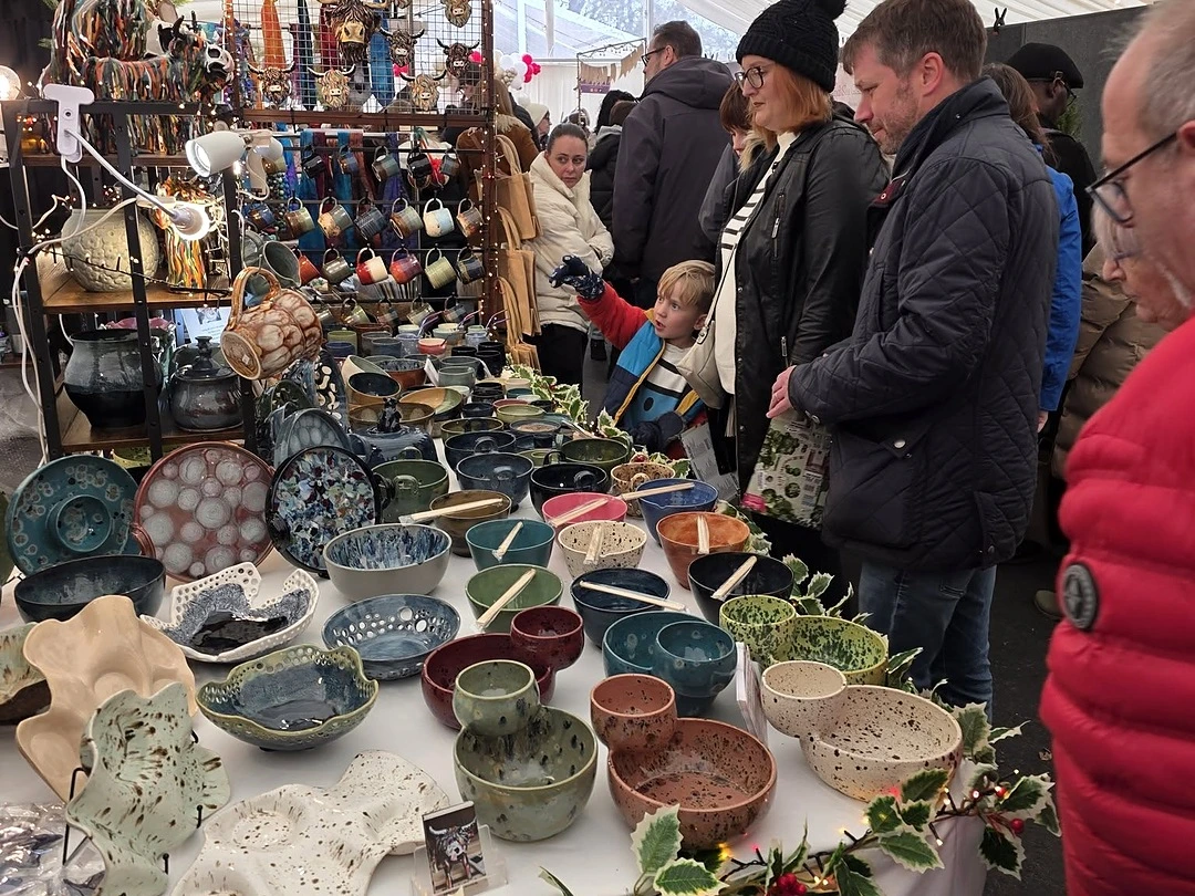 Christmas stalls at Hintlesham Hall